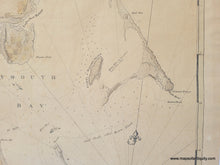 Load image into Gallery viewer, 1779 circa - Des Barres&#39; Chart of Plymouth Bay - Antique Map
