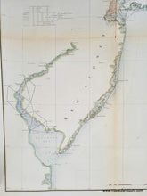 Load image into Gallery viewer, 1855 - Northeast Coast - Sketch B Showing the Progress of the Survey in Section II - Antique Map
