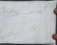 Load image into Gallery viewer, Black-and-White-Linen-Backed-Antique--Nautical-Chart-Eldridge&#39;s-Chart-of-Long-Island-Sound-Newport-to-New-York-Connecticut-Long-Island-1880-Eldridge-Maps-Of-Antiquity
