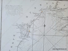 Load image into Gallery viewer, Antique black and white chart of the Black Sea with Crimea and Constantinople.
