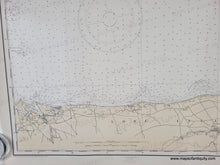 Load image into Gallery viewer, Antique map of Long Island Sound and Connecticut coast with original color yellow-tan for land
