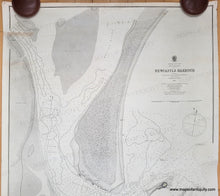 Load image into Gallery viewer, 1866 - Australia - East Coast New South Wales Newcastle Harbour  - Genuine Antique Chart
