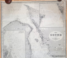 Load image into Gallery viewer, 1876 - The Sound (Copenhagen and Vicinity) - Genuine Antique Chart
