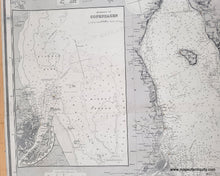 Load image into Gallery viewer, 1876 - The Sound (Copenhagen and Vicinity) - Genuine Antique Chart
