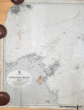 Load image into Gallery viewer, 1886 - Sardinia to Malta including Sicily - Genuine Antique Chart
