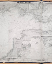 Load image into Gallery viewer, 1869 - Bristol Channel by Wilson (late Norie &amp; Wilson) 1869 - Genuine Antique Chart
