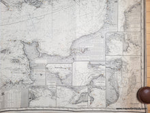 Load image into Gallery viewer, 1879 - Chart of  the English Channel, the Bristol, and part of the St. George's Channels including the South and South west Coasts of Ireland  - Genuine Antique Chart
