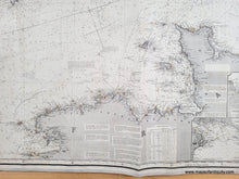 Load image into Gallery viewer, 1879 - Chart of  the English Channel, the Bristol, and part of the St. George's Channels including the South and South west Coasts of Ireland  - Genuine Antique Chart
