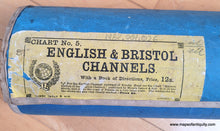 Load image into Gallery viewer, 1879 - Chart of  the English Channel, the Bristol, and part of the St. George's Channels including the South and South west Coasts of Ireland  - Genuine Antique Chart
