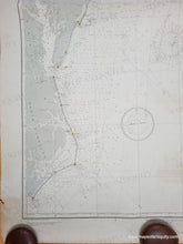 Load image into Gallery viewer, 1890 - Atlantic Coast of the United States, Buzzards Bay to Cape Lookout - Genuine Antique Chart

