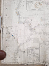 Load image into Gallery viewer, 1856 - Untitled Chart of the Mediterranean Ocean, from the Atlantic to Italy - Genuine Antique Chart
