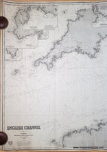 Load image into Gallery viewer, 1876 - English Channel - Genuine Antique Chart
