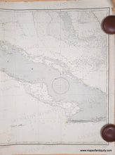 Load image into Gallery viewer, 1888 - West Indies, Island of Cuba, Cape San Antonio to Longitude 76 degrees West,  with Adjacent Part of Great Bahama Bank - Genuine Antique Chart
