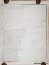 Load image into Gallery viewer, 1888 - Central America, Northeast Coast of Yucatan, Progreso to Belize with Yucatan Channel and Campeche Bank - Genuine Antique Chart
