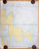 Original-Sailing-Chart-Marthas-Vineyard---Eastern-Part-1963-US-Coast-and-Geodetic-Survey-Maps-Of-Antiquity