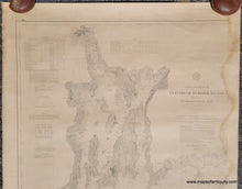 Load image into Gallery viewer, 1880 / 1890 - Coast Chart No. 113 Cuttyhunk to Block Island including Narragansett Bay - Antique Chart
