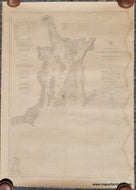 1880 / 1890 - Coast Chart No. 113 Cuttyhunk to Block Island including Narragansett Bay - Antique Chart