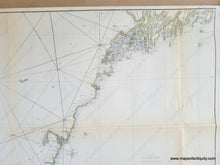 Load image into Gallery viewer, 1855 - Sketch A Shewing The Progress Of Survey In Section No. 1 1844 To Antique Chart Genuine Report
