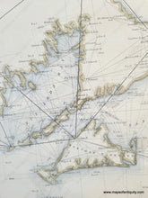 Load image into Gallery viewer, 1855 - Sketch A Shewing The Progress Of Survey In Section No. 1 1844 To Antique Chart Genuine Report
