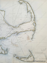 Load image into Gallery viewer, 1855 - Sketch A Shewing The Progress Of Survey In Section No. 1 1844 To Antique Chart Genuine Report
