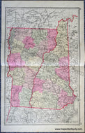 Antique-Map-Double-sided-sheet-with-multiple-maps:-Centerfold---Tunison's-Vermont-and-New-Hampshire;-versos:-Tunison's-Maine-/-Presidents-of-the-US-United-States-New-England-1888-Tunison-Maps-Of-Antiquity-1800s-19th-century