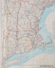 Load image into Gallery viewer, Genuine-Antique-Map-Map-of-the-New-England-States-showing-State-County-Town-Boundaries-Post-Offices-Railroad-Stations-1909-Walker-Maps-Of-Antiquity
