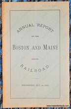 Load image into Gallery viewer, 1896 - Boston And Maine Railroad Controlled Lines- Antique Map Genuine Book With
