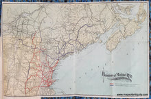 Load image into Gallery viewer, 1896 - Boston And Maine Railroad Controlled Lines- Antique Map Genuine Book With
