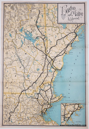 Genuine-Antique-Map-Boston-and-Maine-Railroad-1887-Rand-Avery-Supply-Co--Maps-Of-Antiquity
