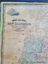 Load image into Gallery viewer, Antique-Wall-Map-Township-and-Railroad-Map-of-New-Hampshire-New-Hampshire--1854-Dodge-Maps-Of-Antiquity
