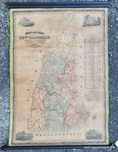 Load image into Gallery viewer, Antique-Wall-Map-Township-and-Railroad-Map-of-New-Hampshire-New-Hampshire--1854-Dodge-Maps-Of-Antiquity
