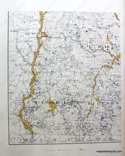 Antique-Printed-Color-Map-Southwest-Topography-Sheet-Atlas-Accompanying-the-Report-on-the-Geology-of-New-Hampshire-United-States-New-Hampshire-1878-Hitchcock-Maps-Of-Antiquity