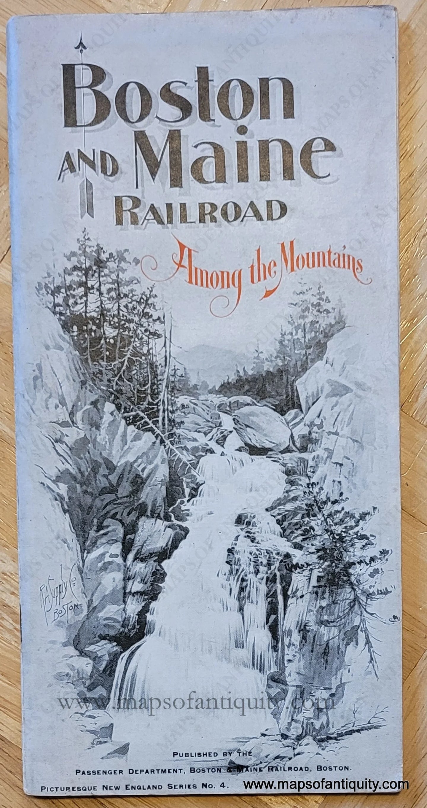 Genuine-Antique-Travel-Booklet-Boston-and-Maine-Railroad-Among-the-Mountains-1896-Boston-&-Maine-Railroad-Maps-Of-Antiquity