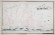 Load image into Gallery viewer, 1876 - Alpine NJ - Property of the Palisade Land Co. Bergen Co. New Jersey / Norwood and Hillsdale - Antique Map
