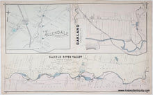 Load image into Gallery viewer, 1876 - Saddle River Valley, Allendale, and Oakland (NJ) Wortendyke and Franklin - Antique Map
