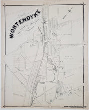 Load image into Gallery viewer, Antique map of Wortendyke, Franklin Township, now Wyckoff 
