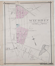 Load image into Gallery viewer, 1876 - Double-sided page of maps: Midland Park, Ridgewood Park and Ridgewood (NJ) - Antique Map
