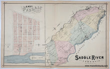 Load image into Gallery viewer, 1876 - Saddle River Township and East Passaic (Now Garfield, Elmwood Park, Fair Lawn, and Saddle Brook, NJ) - Antique Map
