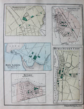 Load image into Gallery viewer, 1872 - Topographical Map Of Salem County New Jersey Antique Genuine Hand-Colored
