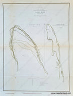 Genuine-Antique-Chart-B-No-3-Showing-the-progressive-changes-in-Sandy-Hook-from-1779-to-1855-New-Jersey-Coastal-Report-Charts--1855-US-Coast-Survey-Maps-Of-Antiquity-1800s-19th-century