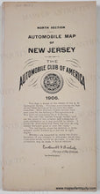 Load image into Gallery viewer, Genuine-Antique-Map-North-Section-Automobile-Map-of--New-Jersey-1906-Walker-Automobile-Club-of-America-Maps-Of-Antiquity
