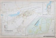 Genuine-Antique-Hand-Colored-Map-Plate-26---Eatontown-NJ--1889-Chester-Wolverton-Maps-Of-Antiquity