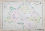 Genuine-Antique-Hand-Colored-Map-Plate-39---Marlboro-Township-NJ--1889-Chester-Wolverton-Maps-Of-Antiquity