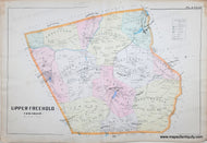 Genuine-Antique-Hand-Colored-Map-Plate-43---Upper-Freehold-Township-NJ--1889-Chester-Wolverton-Maps-Of-Antiquity