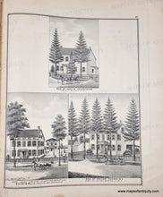 Load image into Gallery viewer, Illustrations of houses with trees 
