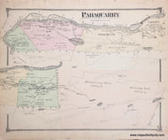 Genuine-Antique-Map-Pahaquarry-Warren-Co-NJ---parts-of-Knowlton-Warren-Co-NJ--1874-Beers-Maps-Of-Antiquity