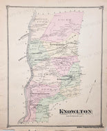 Genuine-Antique-Map-Knowlton-Warren-Co-NJ---parts-of-Knowlton-and-Blairstown-Warren-Co-NJ--1874-Beers-Maps-Of-Antiquity