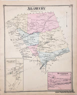Genuine-Antique-Map-Allamuchy-Warren-Co-NJ--1874-Beers-Maps-Of-Antiquity