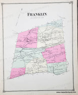 Genuine-Antique-Map-Franklin-Warren-Co-NJ--1874-Beers-Maps-Of-Antiquity