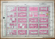 Antique-Printed-Color-Map-Plate-120---Part-of-Sections-5-&-6-United-States-Northeast-1916-Bromley-Maps-Of-Antiquity-1900s-20th-century